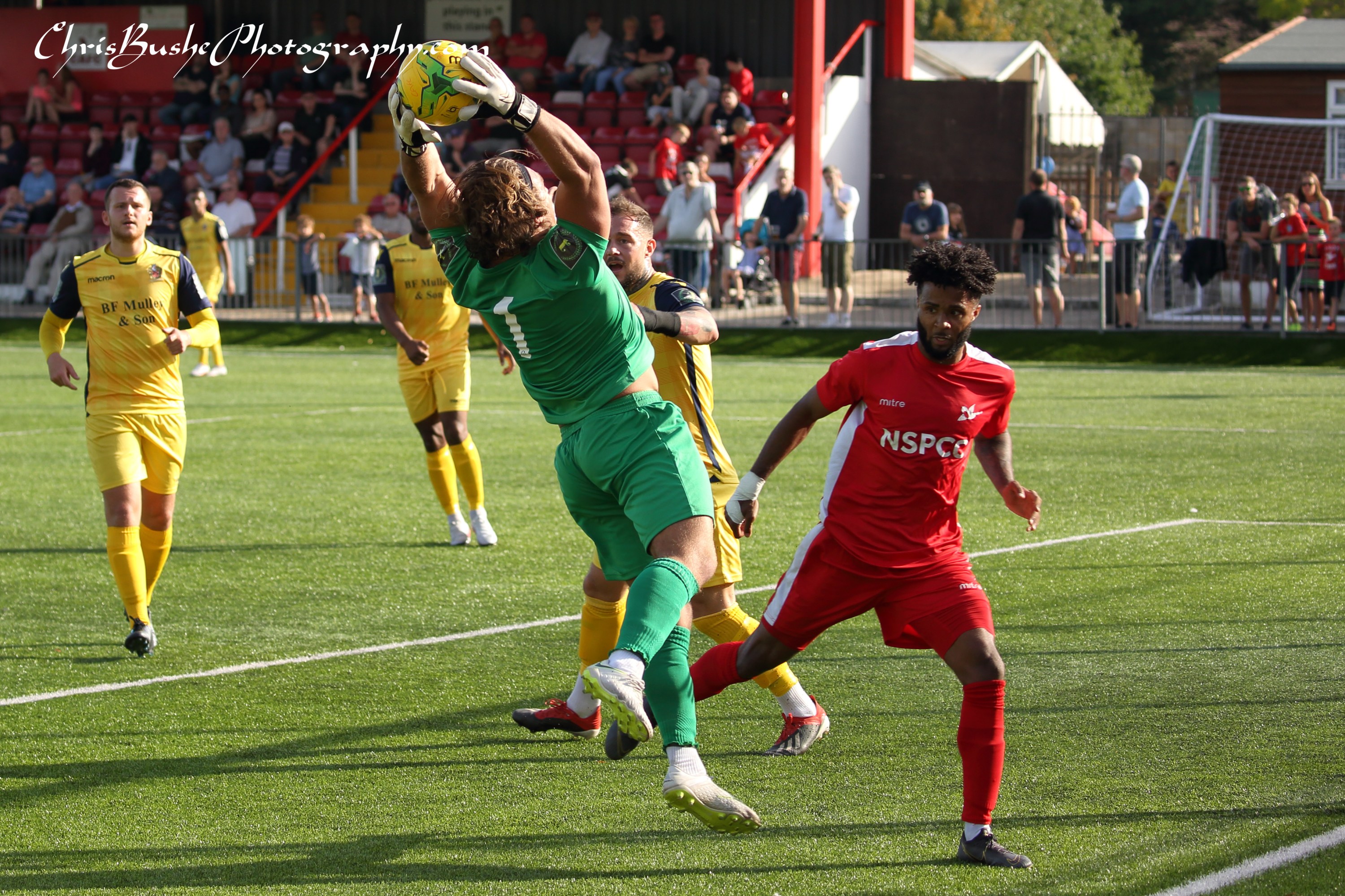 Joseph Right hornchurch keeper keeps Ricky Korboa out agaain